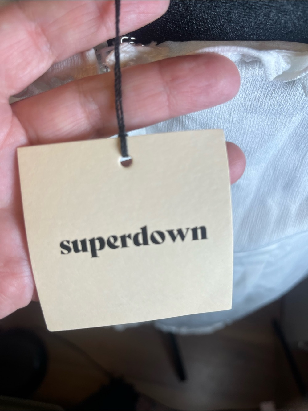 superdown White  Ruffle Strap Dress - Picture 5 of 10